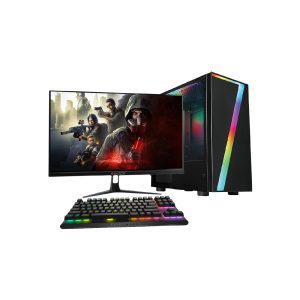 Full Set Up Gaming PC Bundle Intel Core i5 16GB 1TB+128GB SSD GT730 4GB WIN 11 Pro